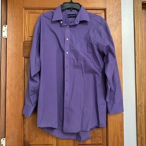 Stafford Essentials Purple Dress/Button up shirt Men